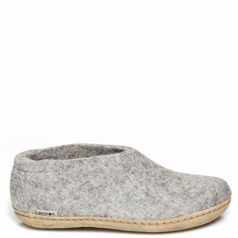 * Glerups Shoe Leather Sole In Grey Hot