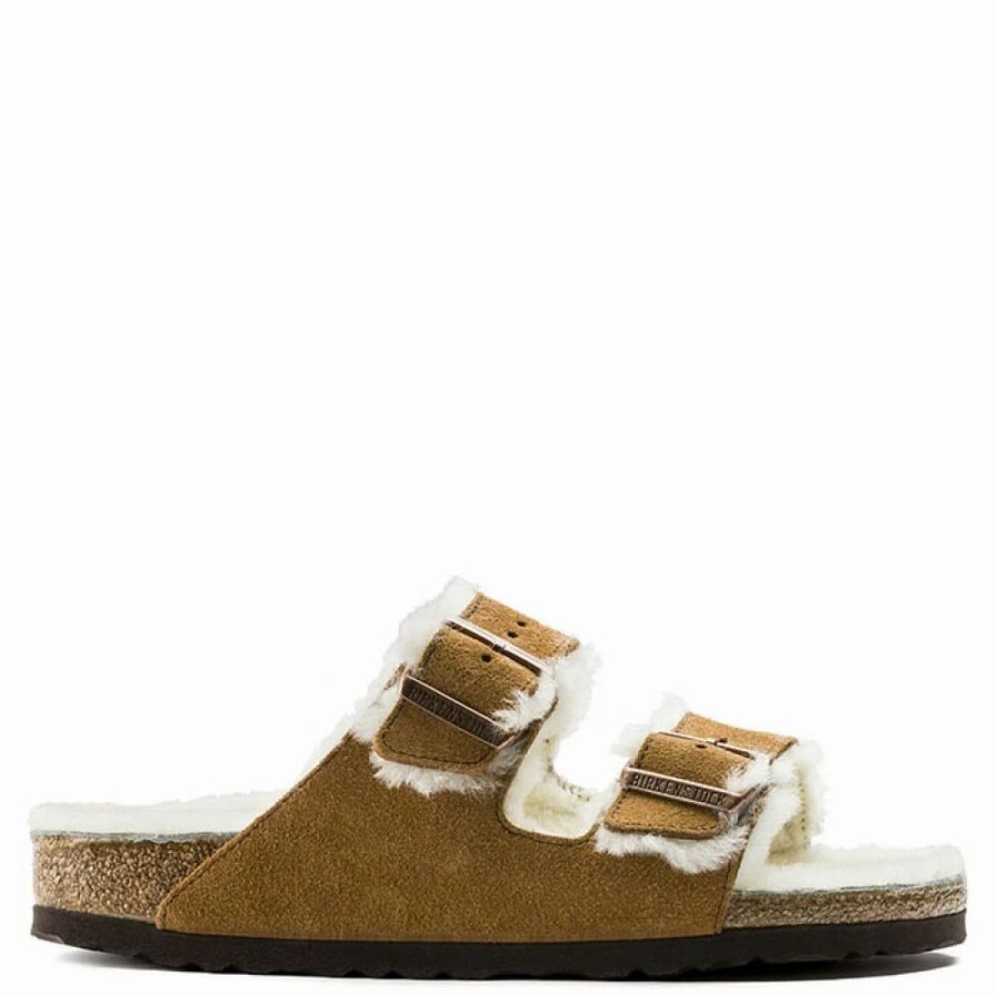 * Birkenstock Arizona Shearling In Mink (Narrow Width) Online