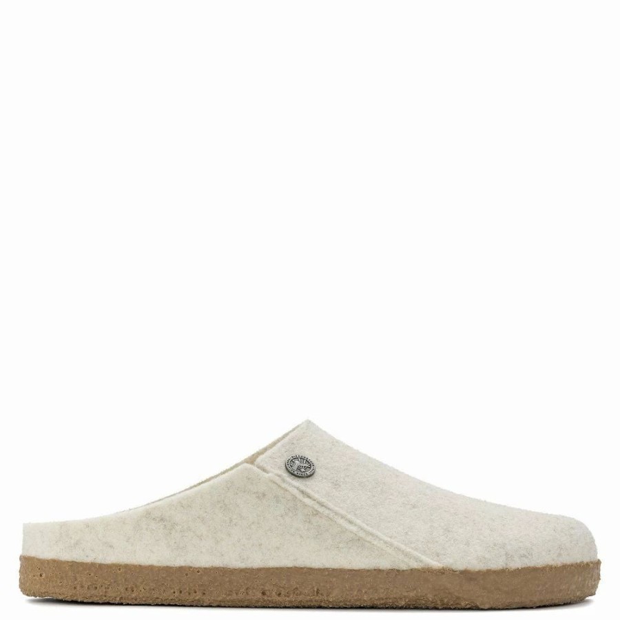 * Birkenstock Women'S Zermatt Shearling Wool Felt In Ecru (Narrow Width) Clearance