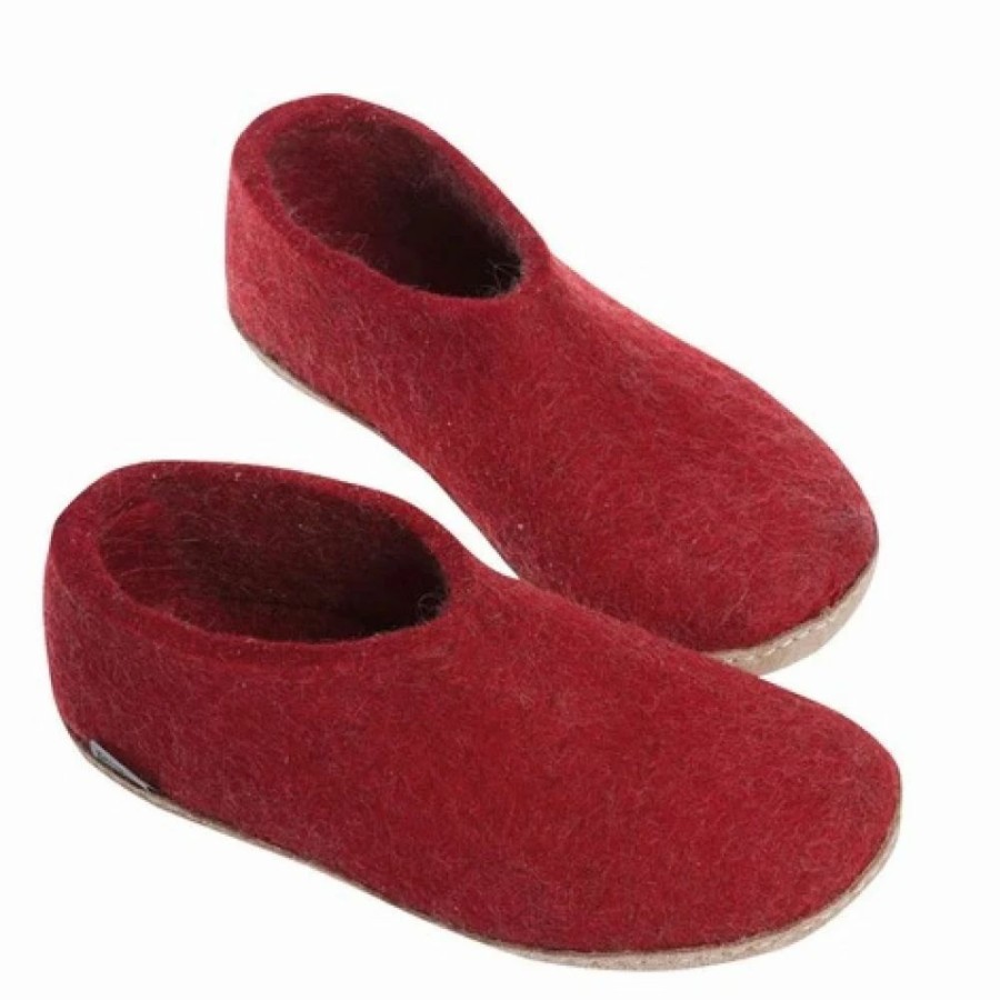 * Glerups Shoe Leather Sole In Red Wholesale