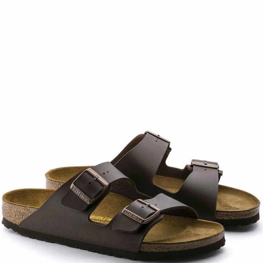 * Birkenstock Arizona Birko-Flor In Dark Brown Best