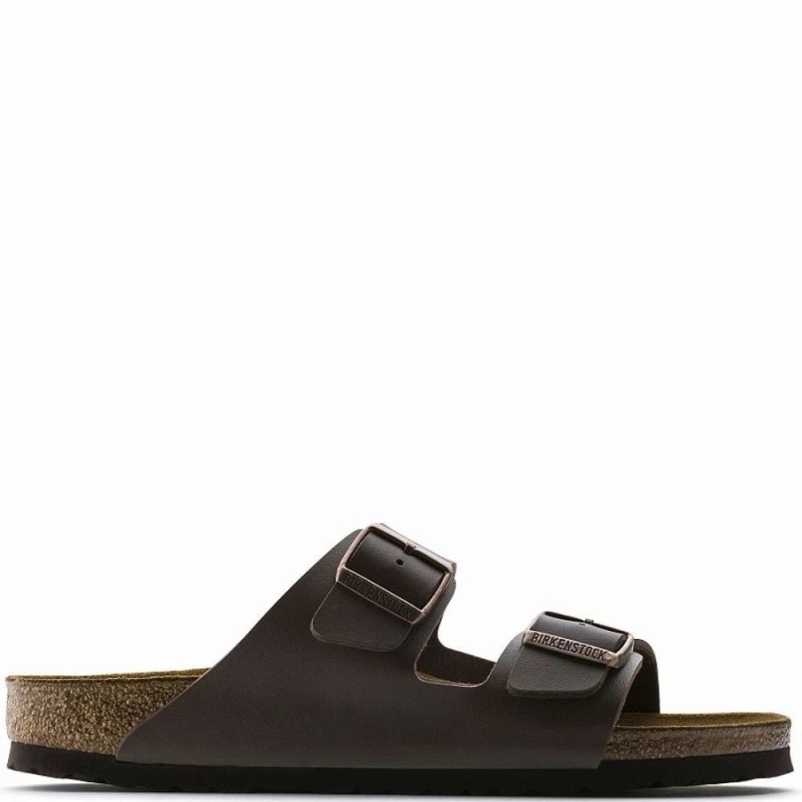 * Birkenstock Arizona Birko-Flor In Dark Brown (Narrow Width) Online