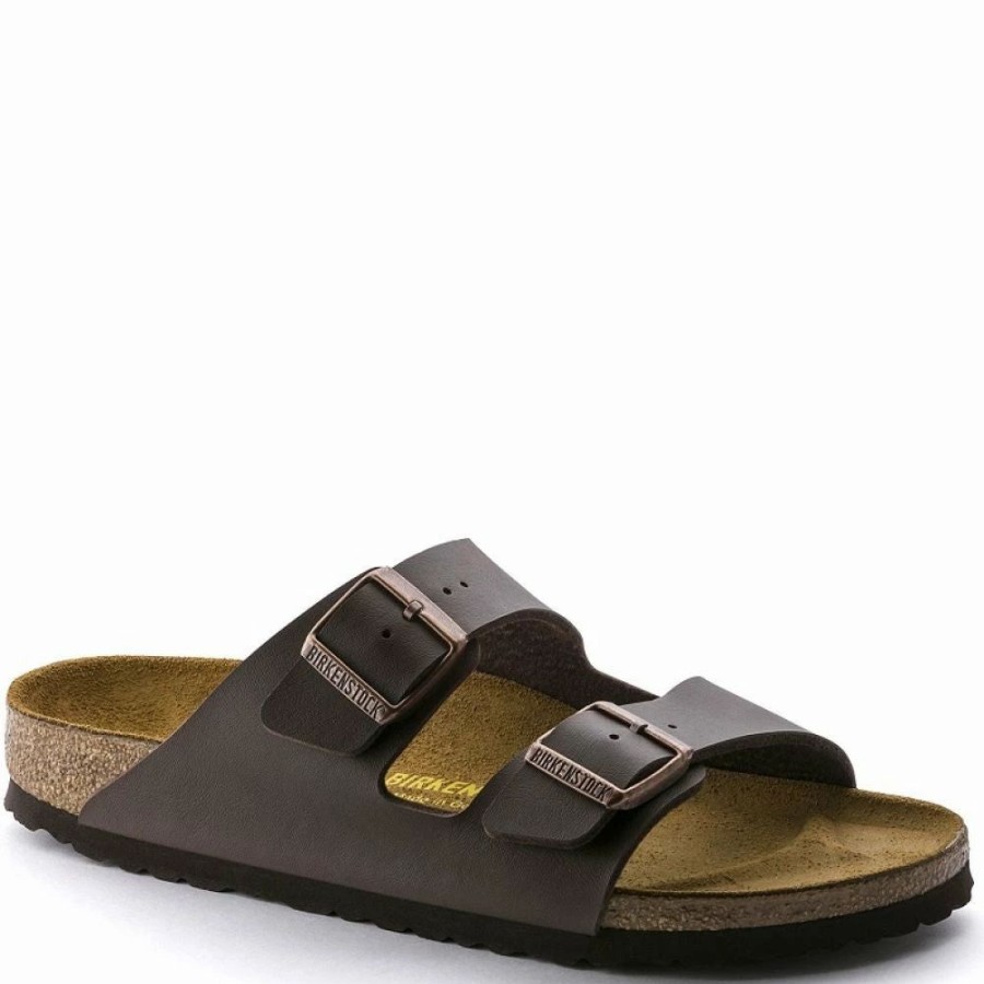 * Birkenstock Arizona Birko-Flor In Dark Brown (Narrow Width) Online