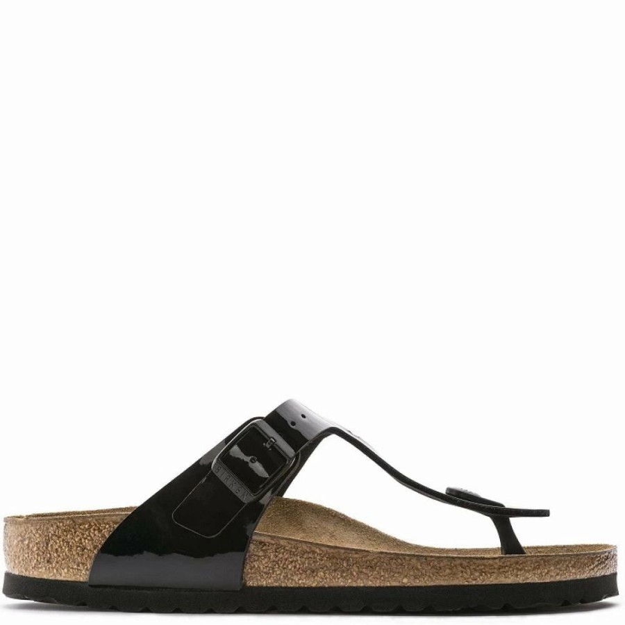 * Birkenstock Gizeh Birko-Flor Patent In Black Wholesale