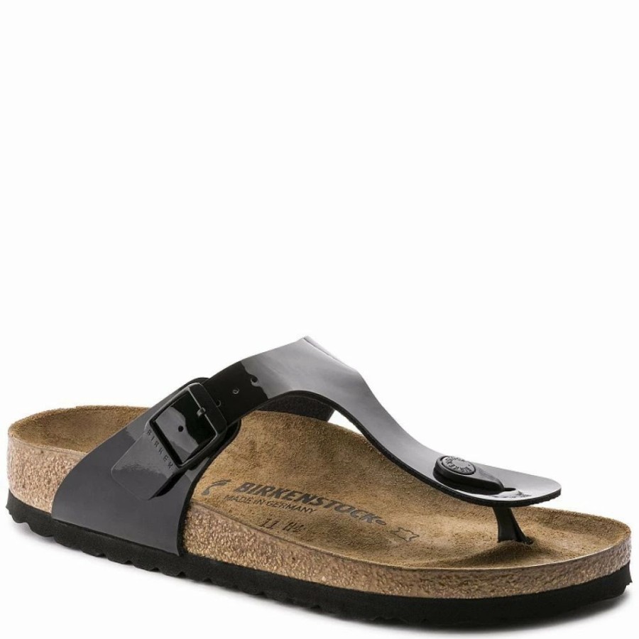 * Birkenstock Gizeh Birko-Flor Patent In Black Wholesale