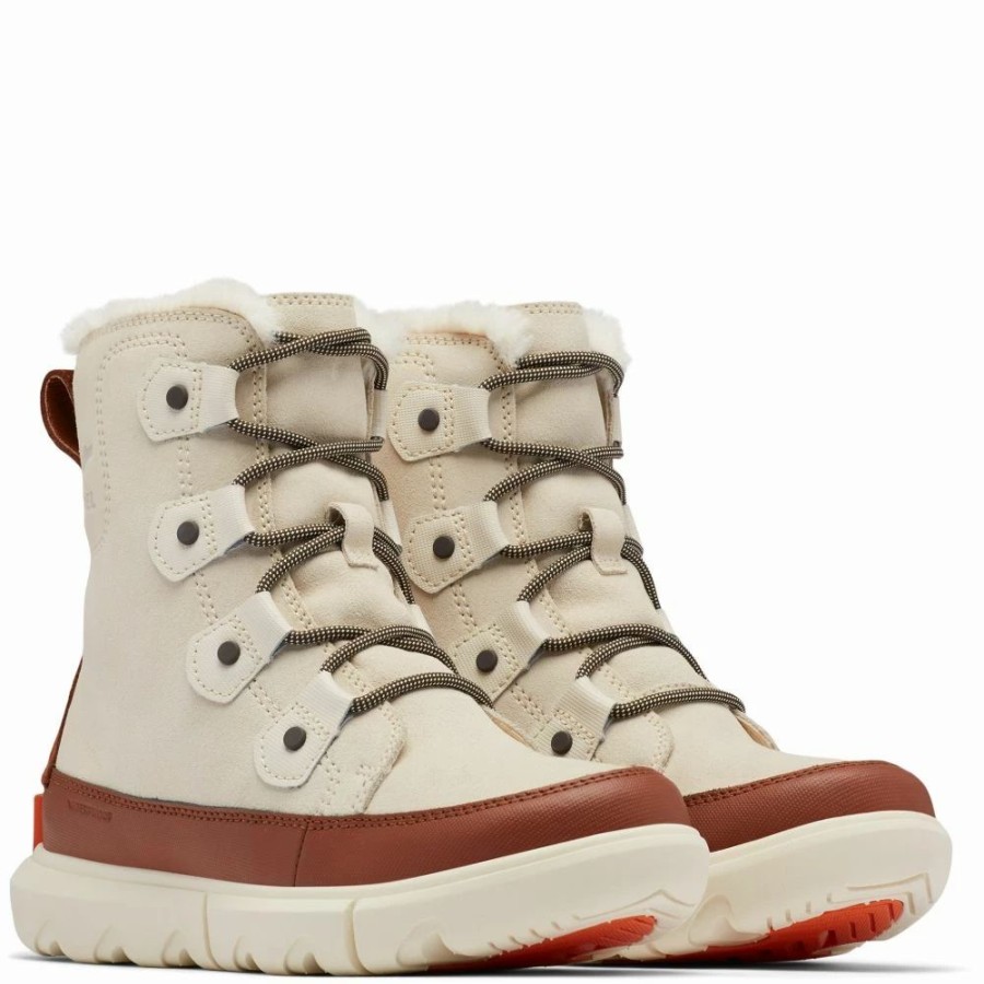 * Sorel Women'S Explorer Ii Joan Boot In Chalk/Wood New