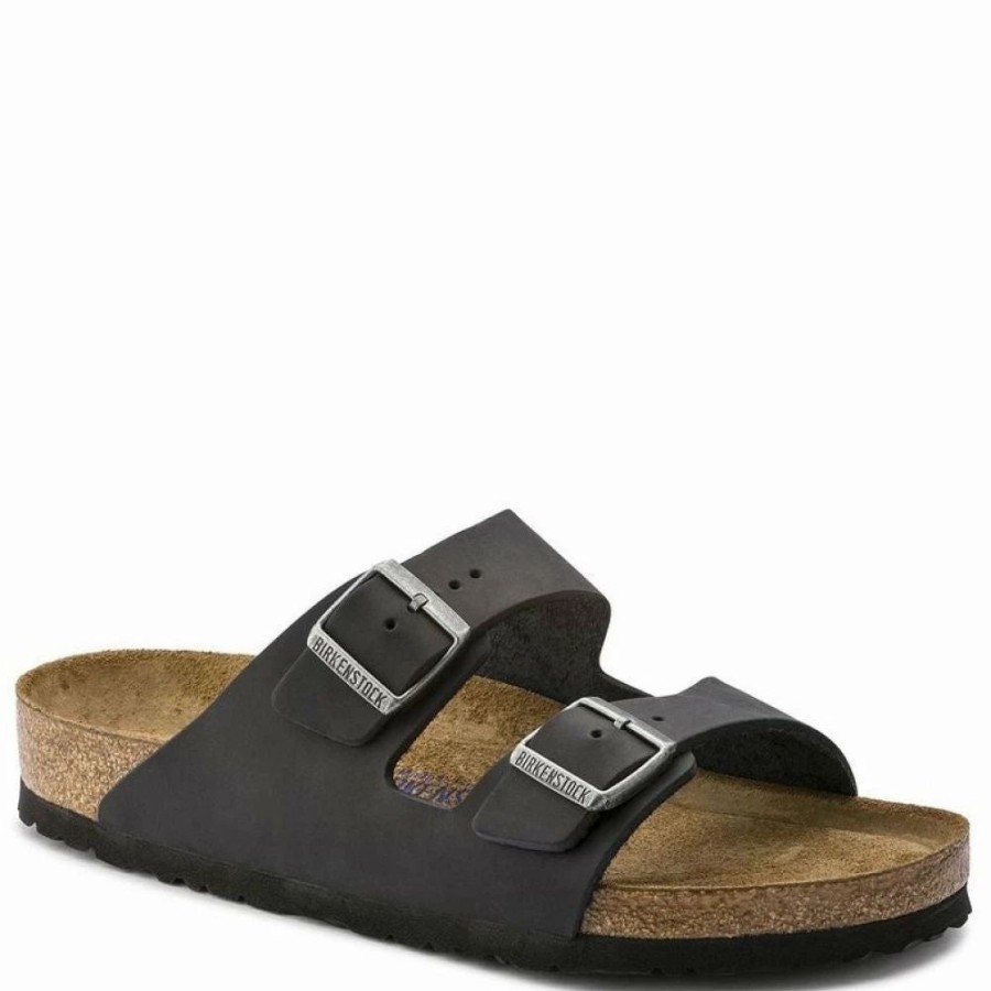 * Birkenstock Arizona Softbed Oiled Leather In Black Wholesale