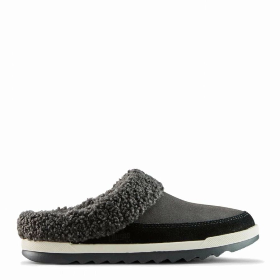 * Cougar Women'S Liliana Suede Mule In Black/Pewter Clearance