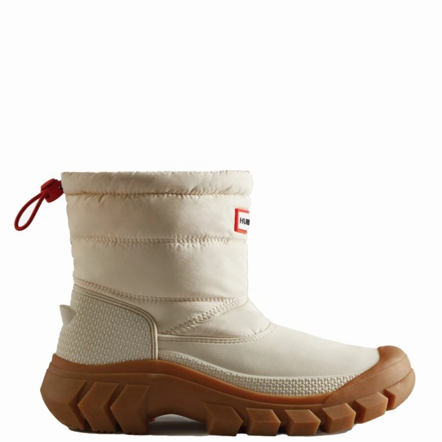 * Hunter Women'S Intrepid Insulated Short Snow Boots In White Willow/Gum Online