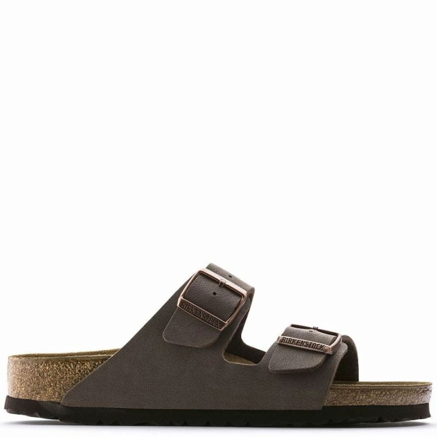 * Birkenstock Arizona Birkibuc In Mocha (Narrow Width) Hot