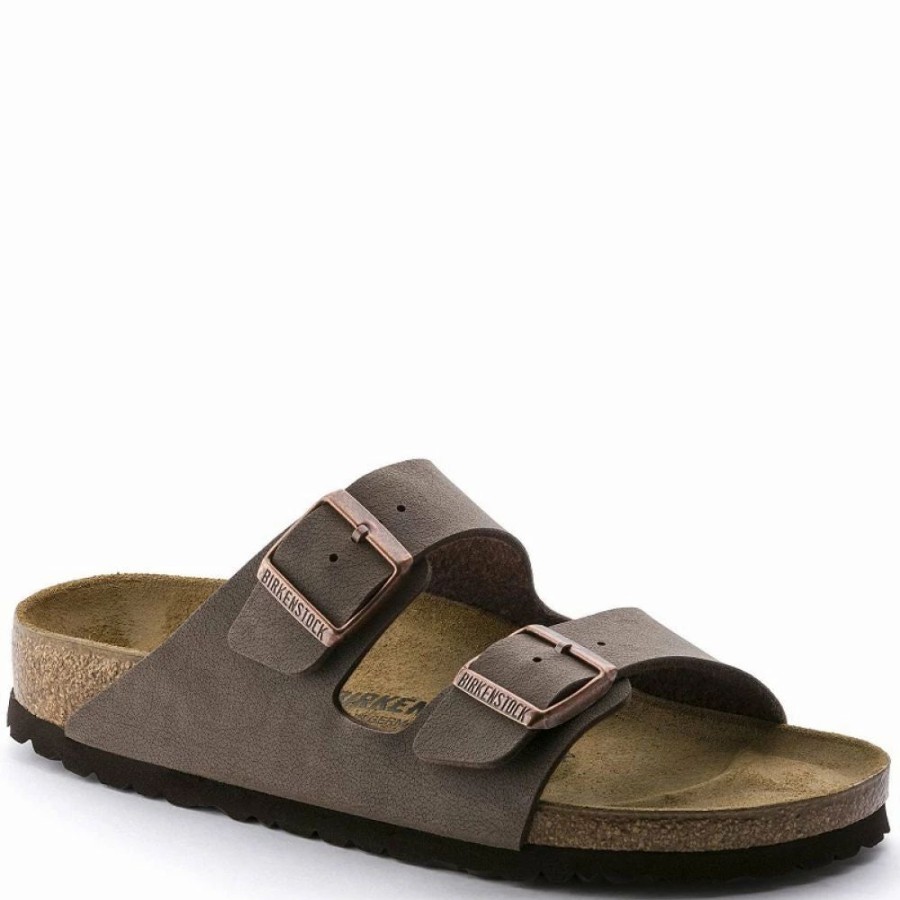 * Birkenstock Arizona Birkibuc In Mocha (Narrow Width) Hot