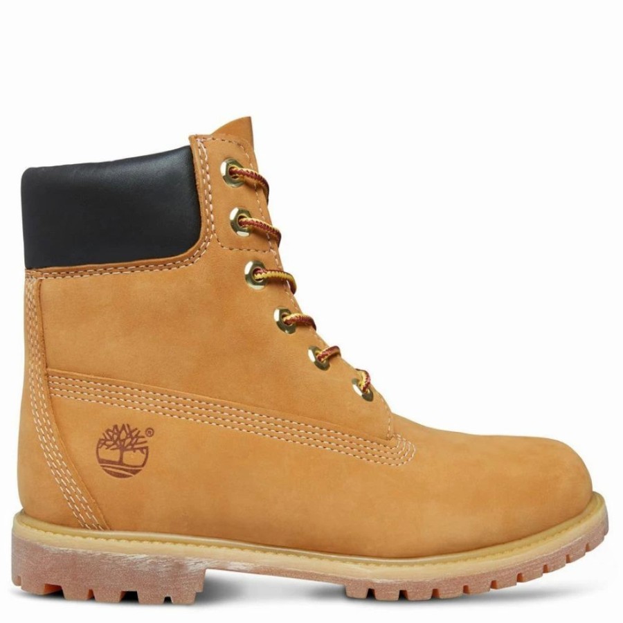 * Timberland Women'S Icon 6 Inch Premium Waterproof Boot In Wheat Nubuck Hot