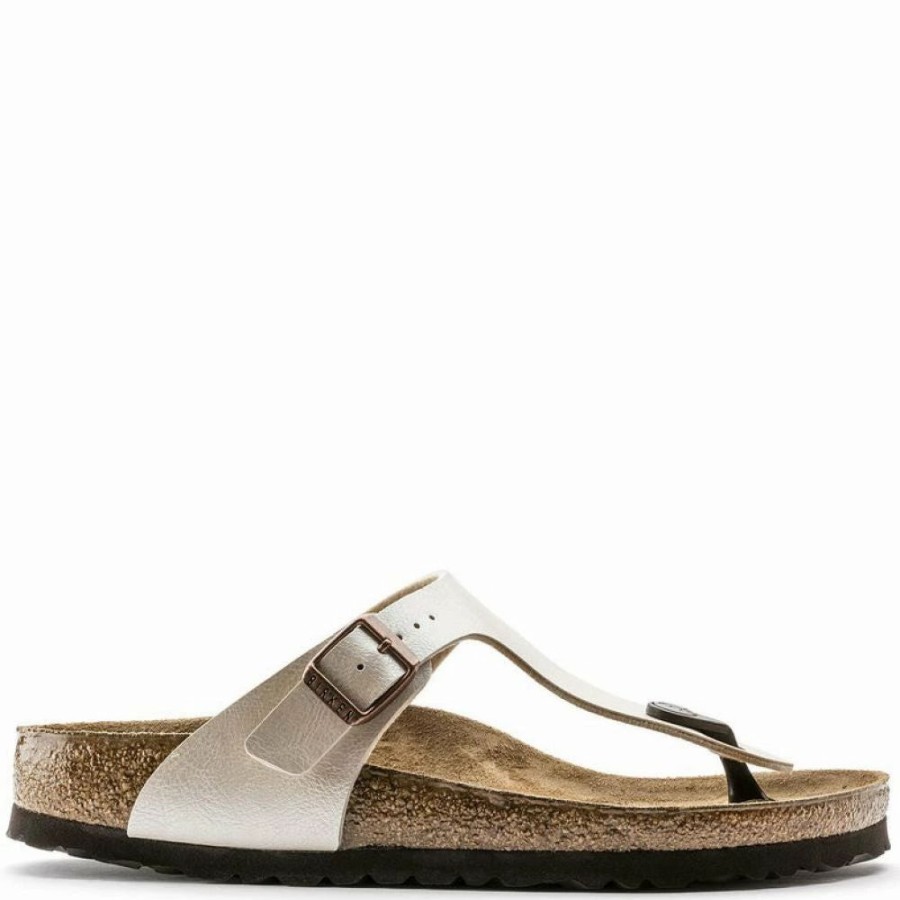 * Birkenstock Gizeh Birko-Flor Graceful In Pearl Best