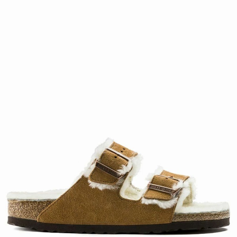 * Birkenstock Arizona Shearling In Mink New