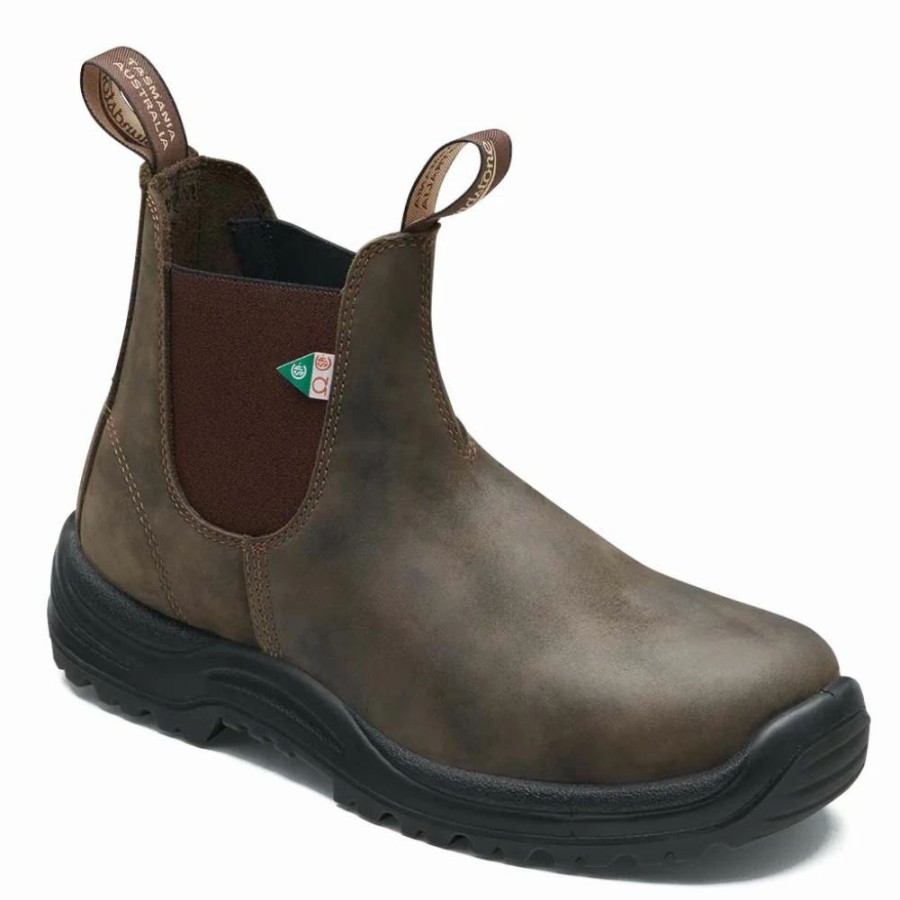 * Blundstone Work & Safety Boot 180 In Waxy Rustic Brown Hot