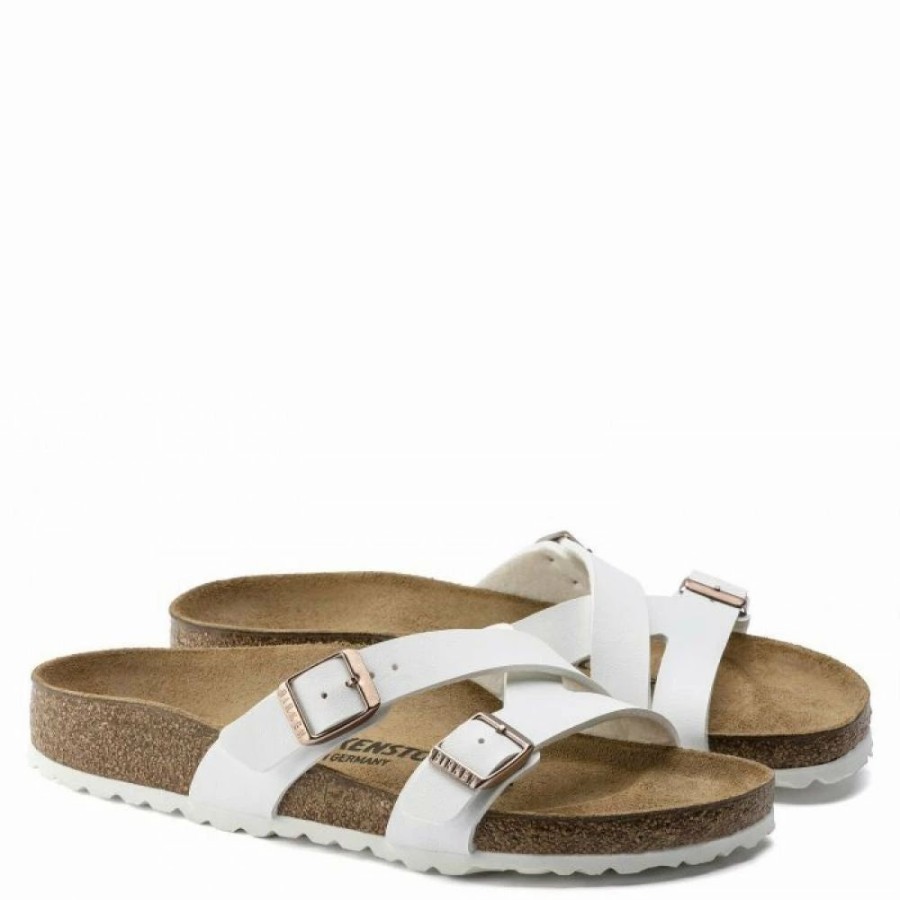 * Birkenstock Yao Birko-Flor In White (Narrow Width) Best