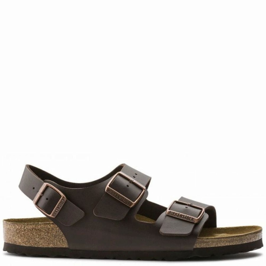 * Birkenstock Milano Birko-Flor In Dark Brown Wholesale