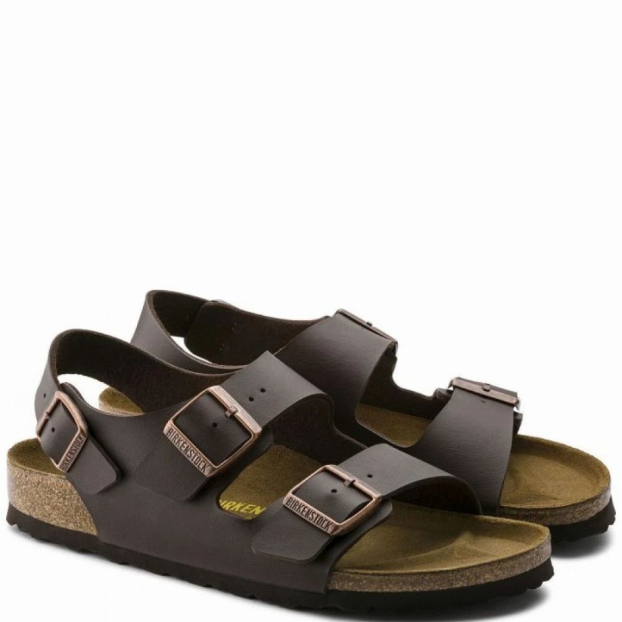 * Birkenstock Milano Birko-Flor In Dark Brown Wholesale