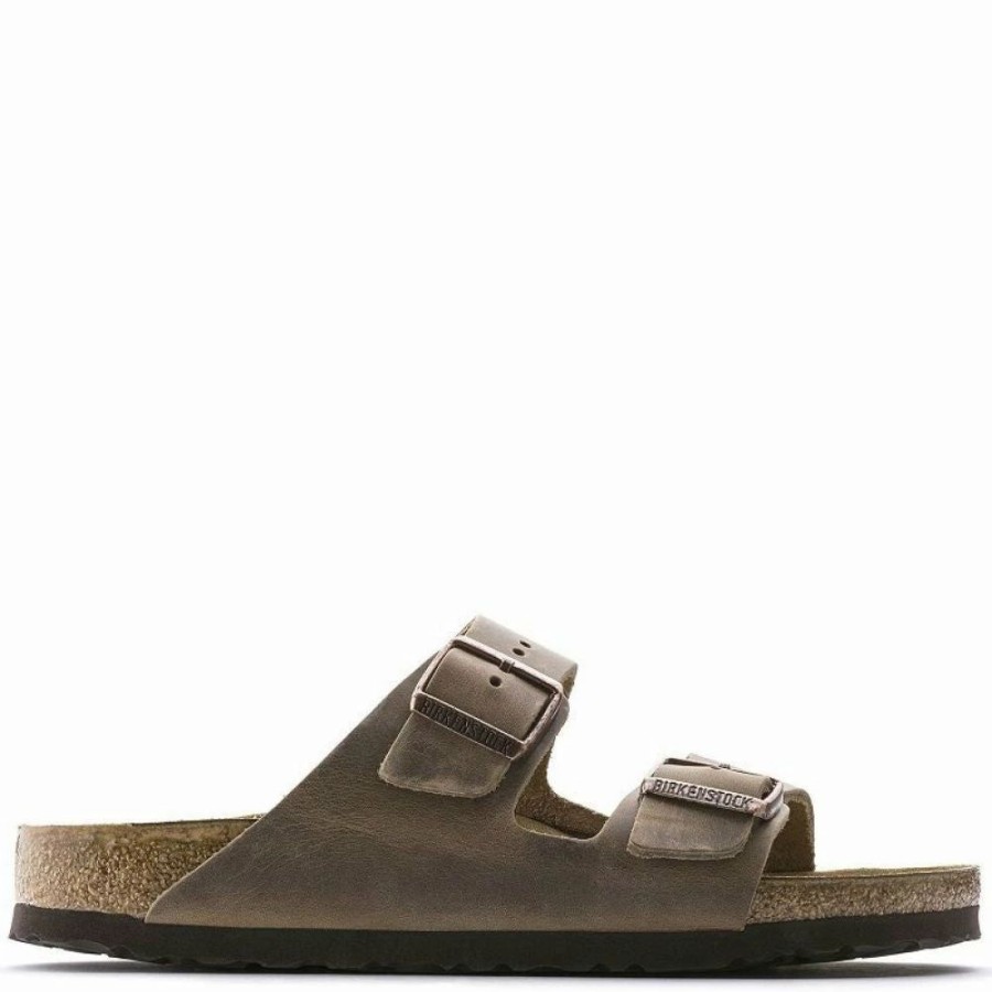 * Birkenstock Arizona Oiled Leather In Tobacco Brown (Narrow Width) Clearance