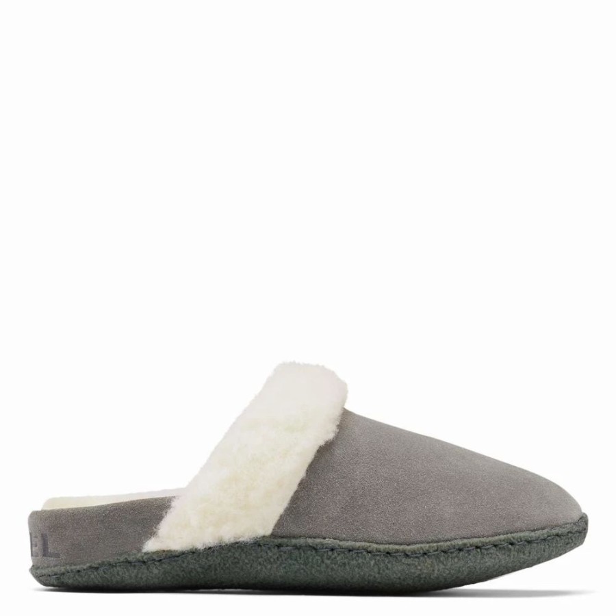 * Sorel Women'S Nakiska Slide Ii Slipper In Quarry/Grill Wholesale