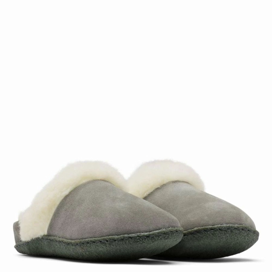 * Sorel Women'S Nakiska Slide Ii Slipper In Quarry/Grill Wholesale