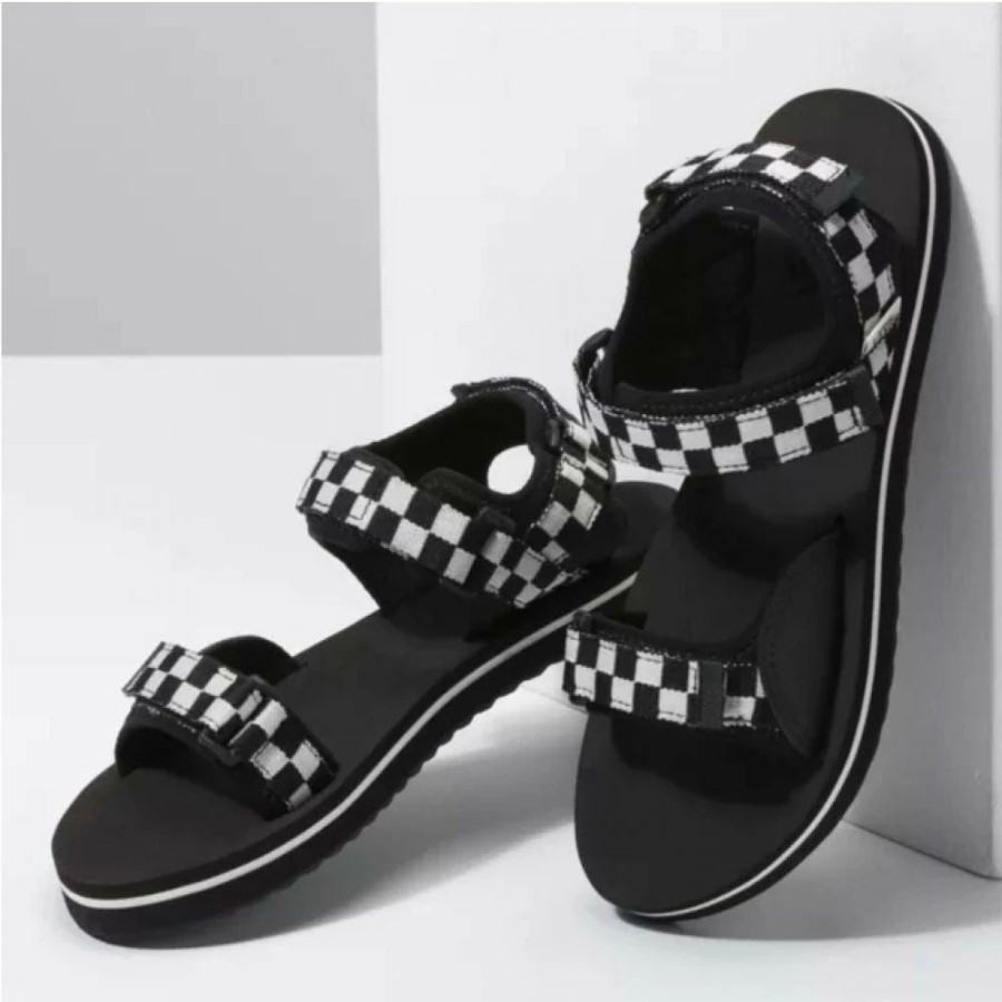 * Vans Women'S Checkerboard Tri-Lock In Black/White Wholesale