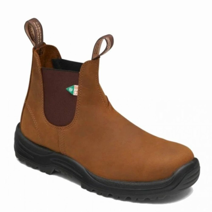 * Blundstone Work & Safety Boot 164 In Saddle Brown Best