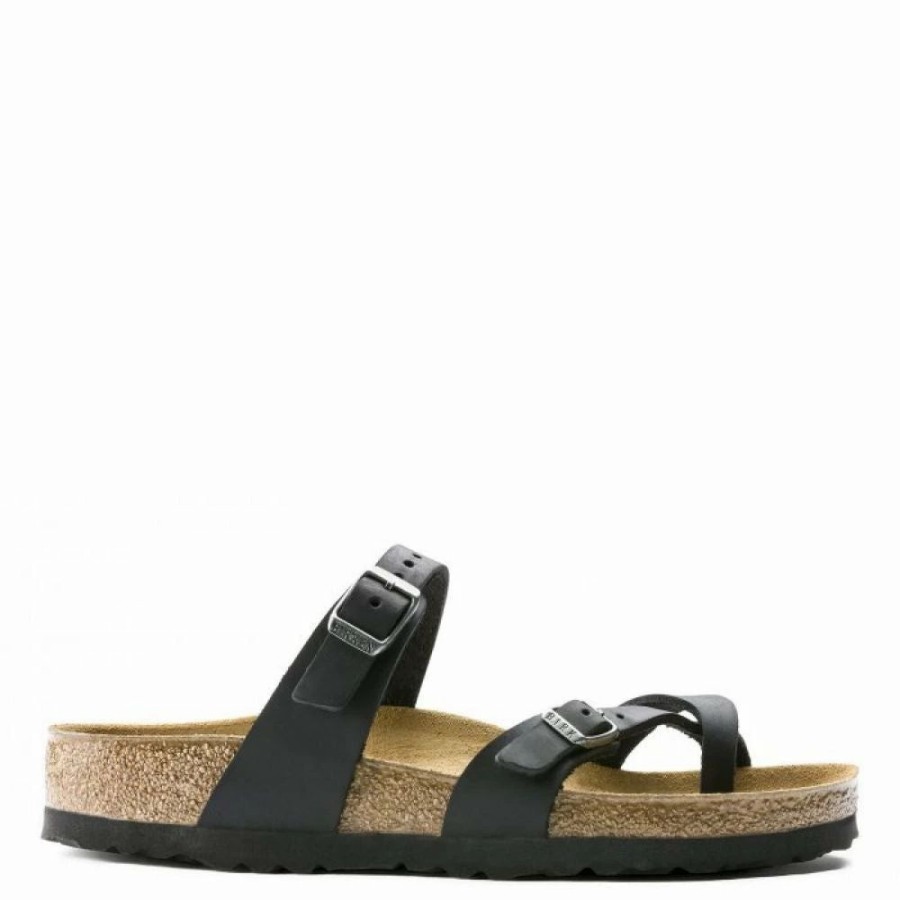 * Birkenstock Women'S Mayari Oiled Leather In Black Best