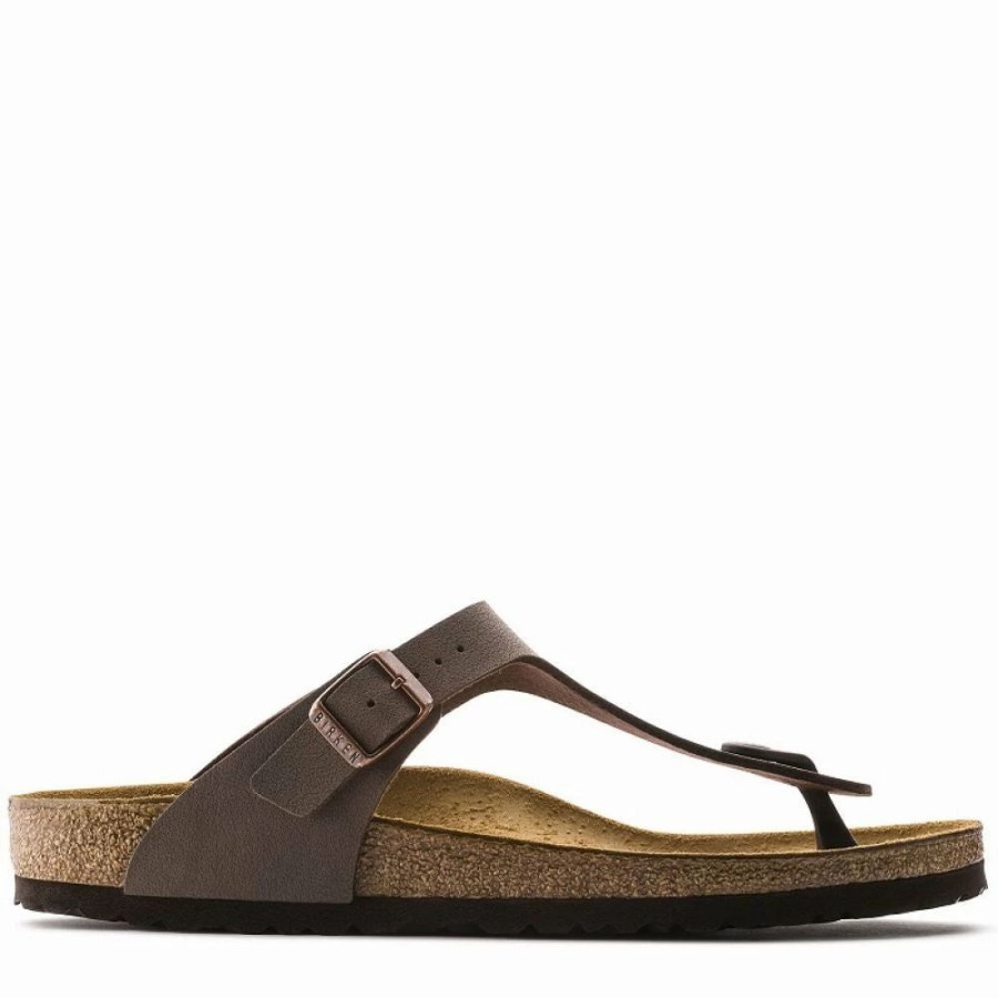 * Birkenstock Gizeh Birko-Flor Nubuck In Mocha New