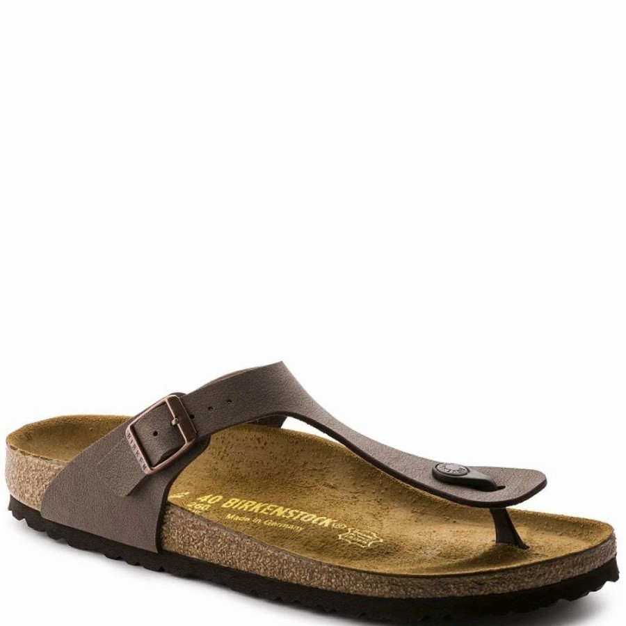 * Birkenstock Gizeh Birko-Flor Nubuck In Mocha New