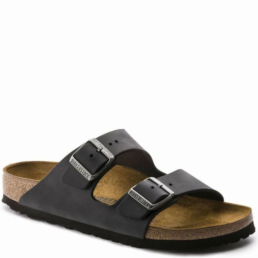 * Birkenstock Arizona Oiled Leather In Black Best