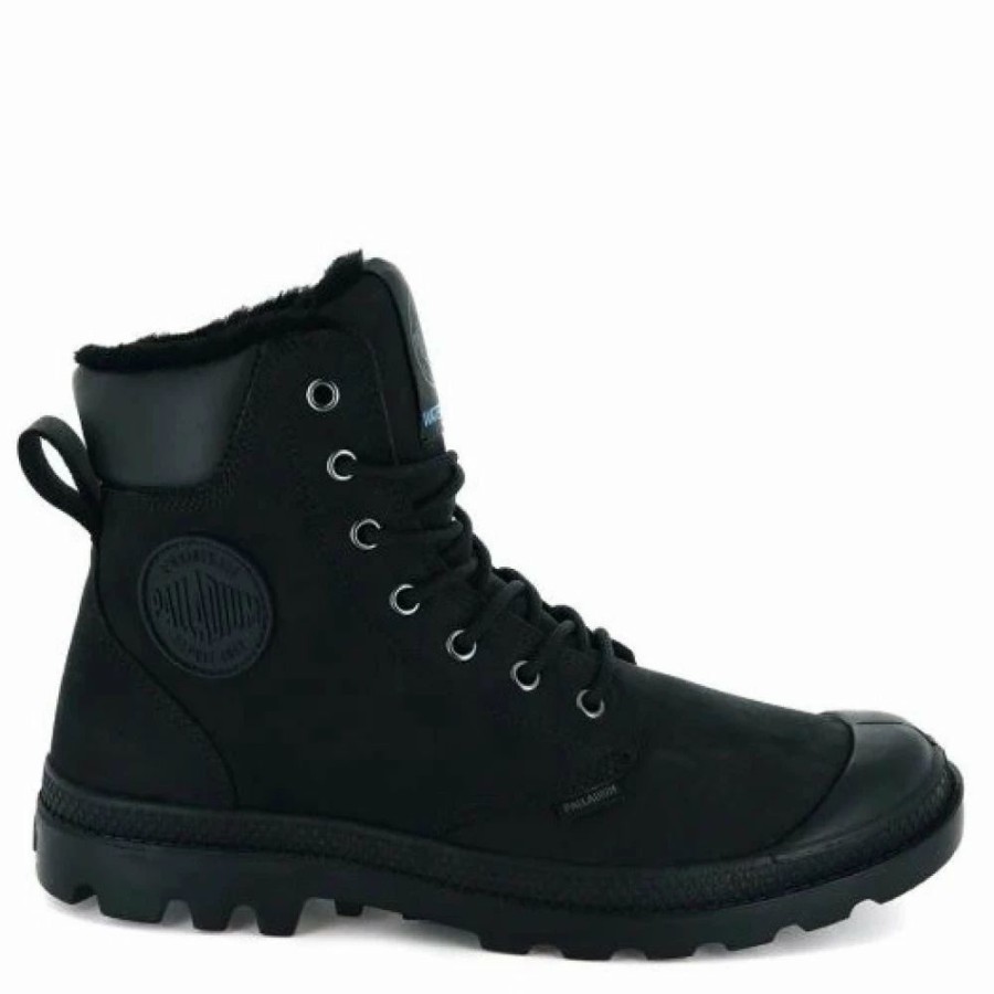 * Palladium Pampa Sport Cuff Wps In Black/Black New