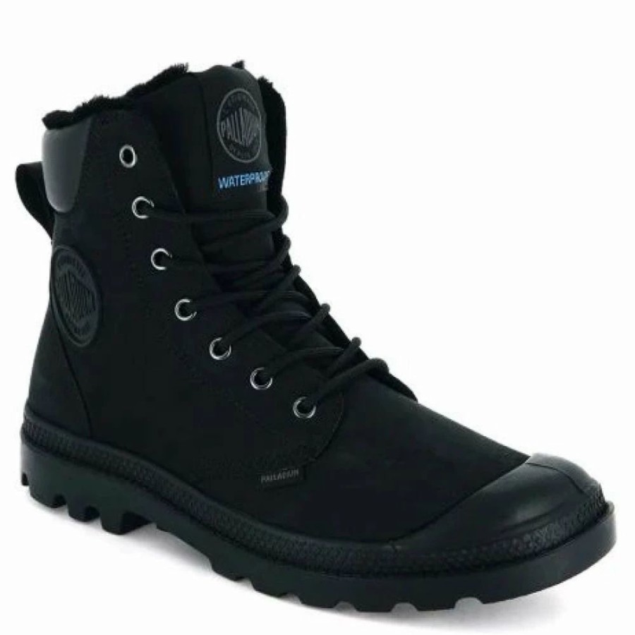 * Palladium Pampa Sport Cuff Wps In Black/Black New