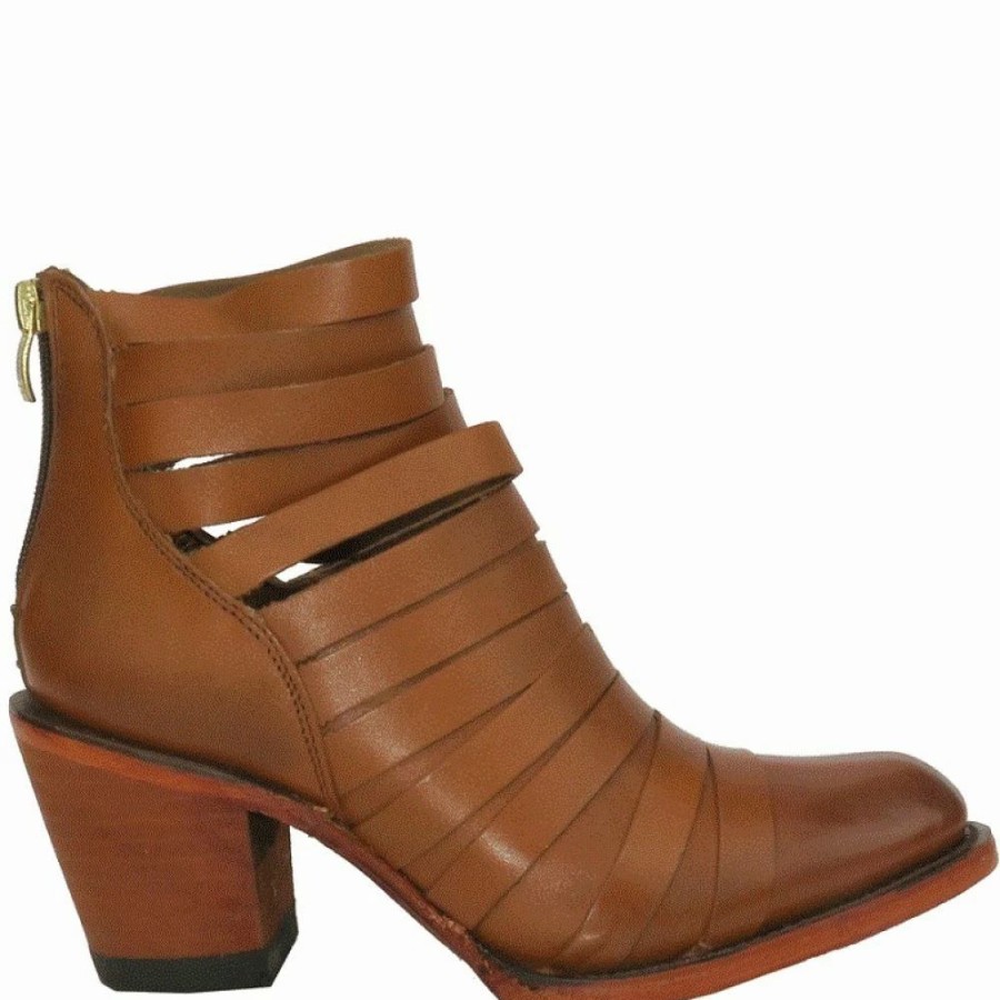 * Getoutside Women'S Lola Strappy Heel Boot In Maple Clearance