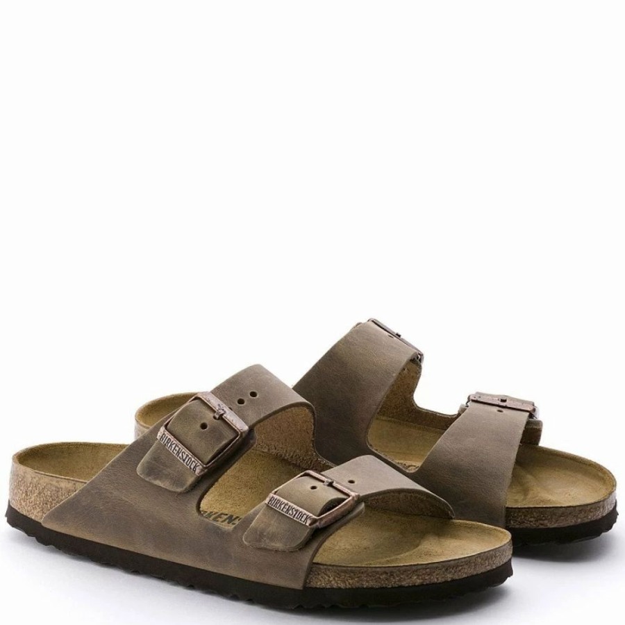 * Birkenstock Arizona Oiled Leather In Tobacco Brown Wholesale